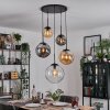 Gastor Suspension, Boule lumineuse 45 cm Noir, 5 lumières