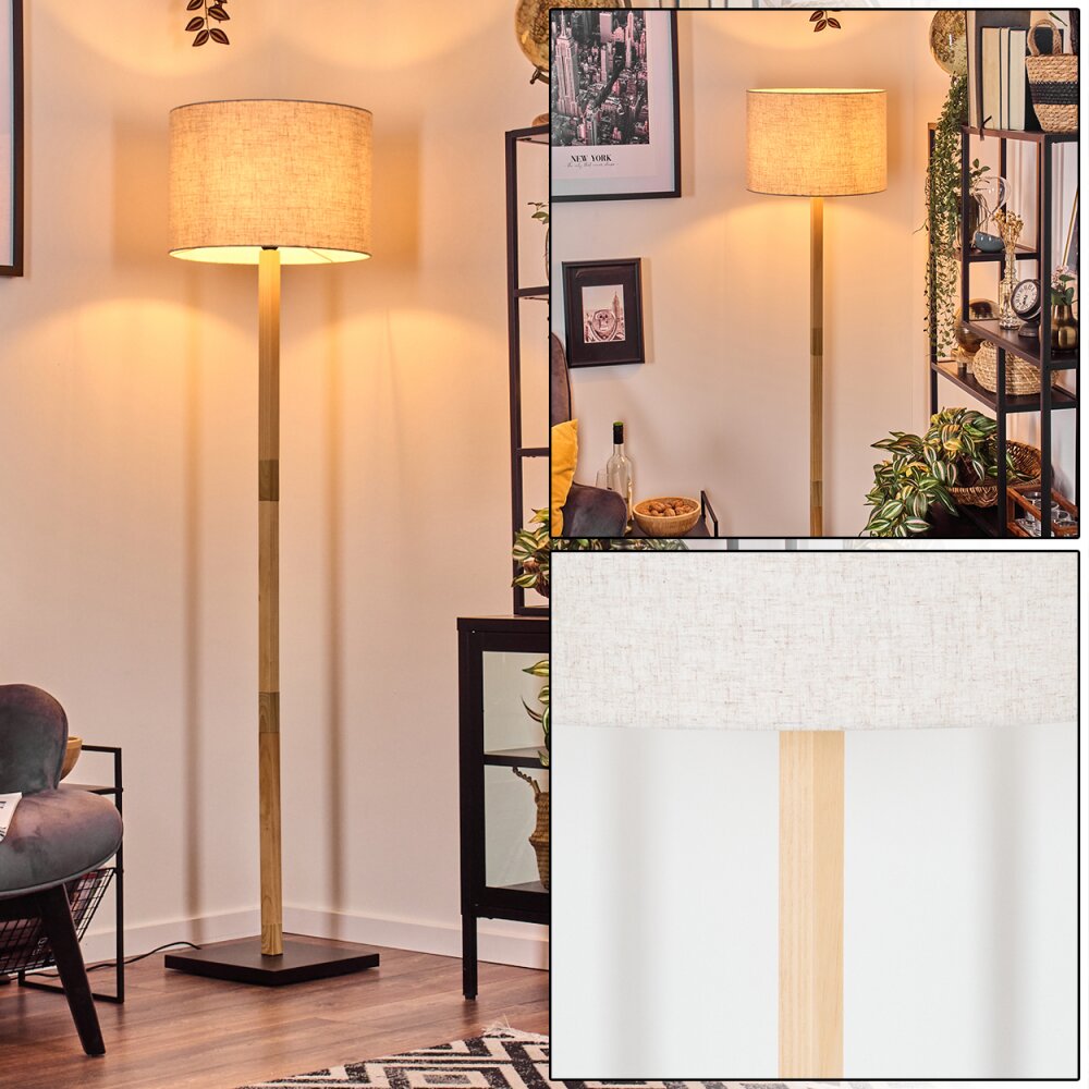 Bassagoda Lampadaire Écru, Noir, 1 lumière main product photo