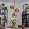 Gastor Suspension, Boule lumineuse 30 cm Or, Clair, 3 lumières