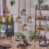 Koyoto Suspension, Boule lumineuse Clair, Fumé, 4 lumières