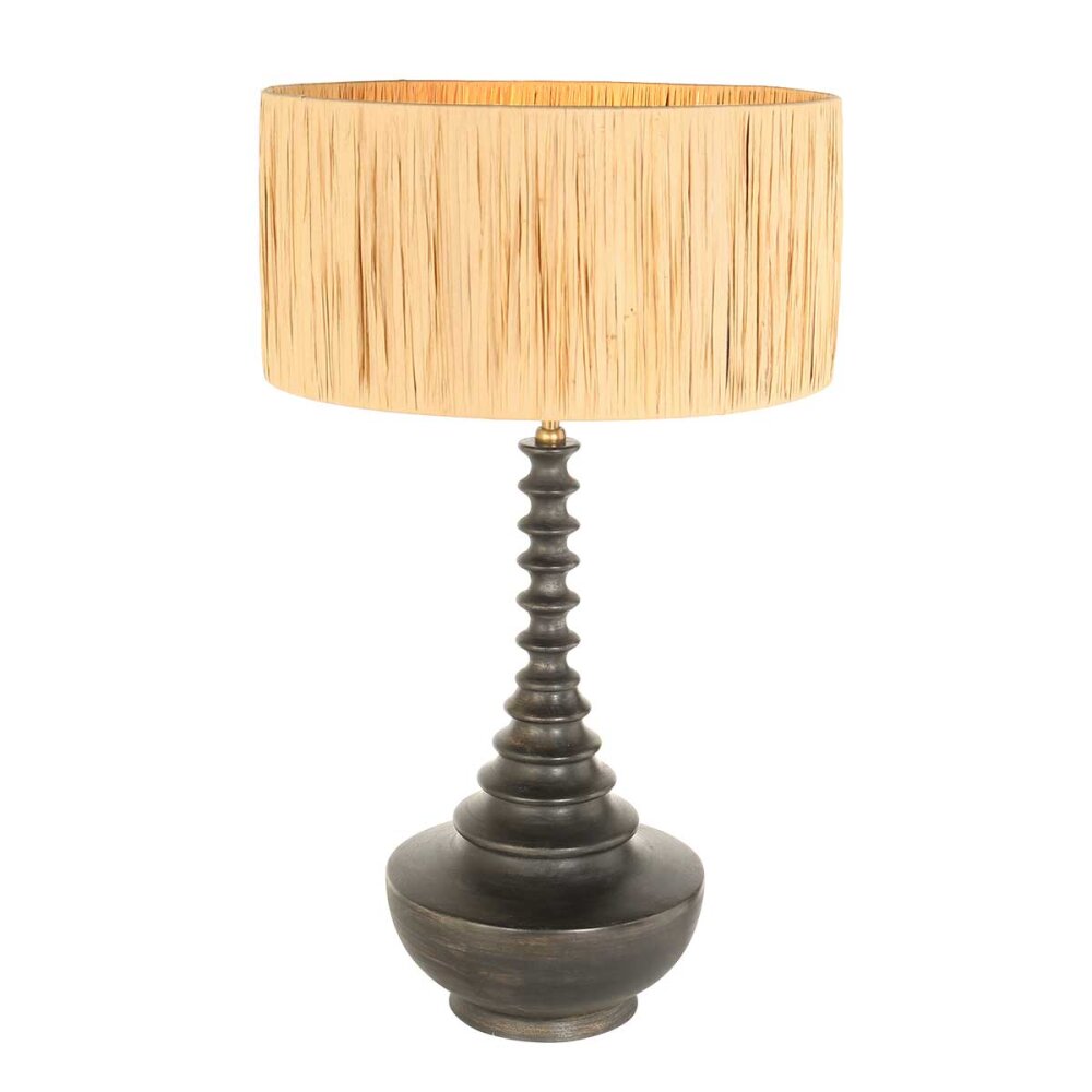Bois Lampe à poser Luminaires Steinhauer Noir, 1 lumière main product photo