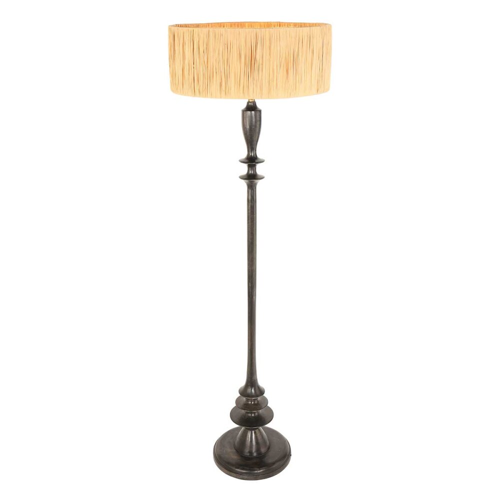 Bois Lampadaire Luminaires Steinhauer Noir, 1 lumière main product photo