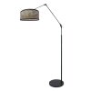Chic Lampadaire Luminaires Steinhauer Noir, 1 lumière Chic Lampadaire Luminaires Steinhauer Noir, 1 lumière