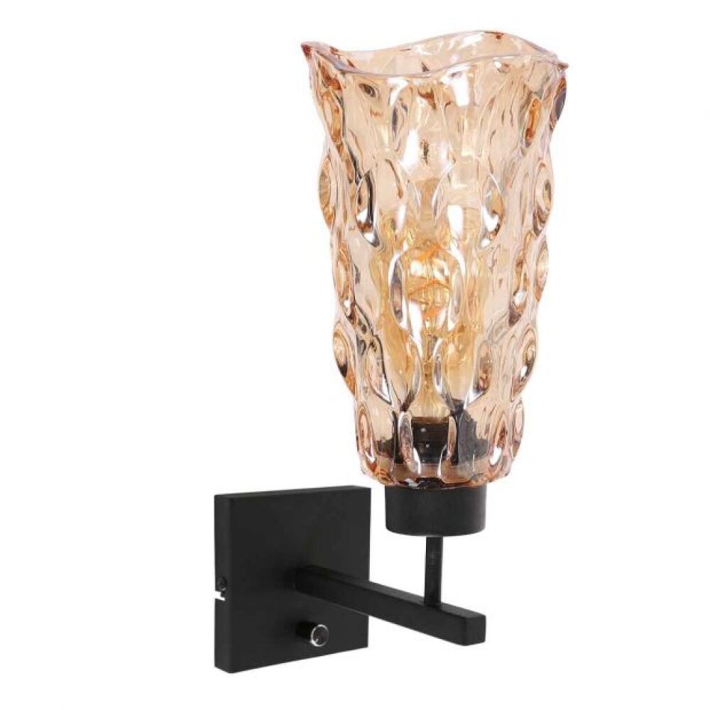 Vidrio Applique murale Luminaires Steinhauer Noir, 1 lumière main product photo