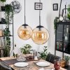 Gastor Suspension, Boule lumineuse Noir, 2 lumières