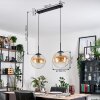 Gastor Suspension, Boule lumineuse Noir, 2 lumières