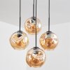Ripoll Suspension, Boule lumineuse, Suspension Ambre, 4 lumières