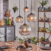 Koyoto Suspension, Boule lumineuse, Suspension Clair, Fumé, 4 lumières