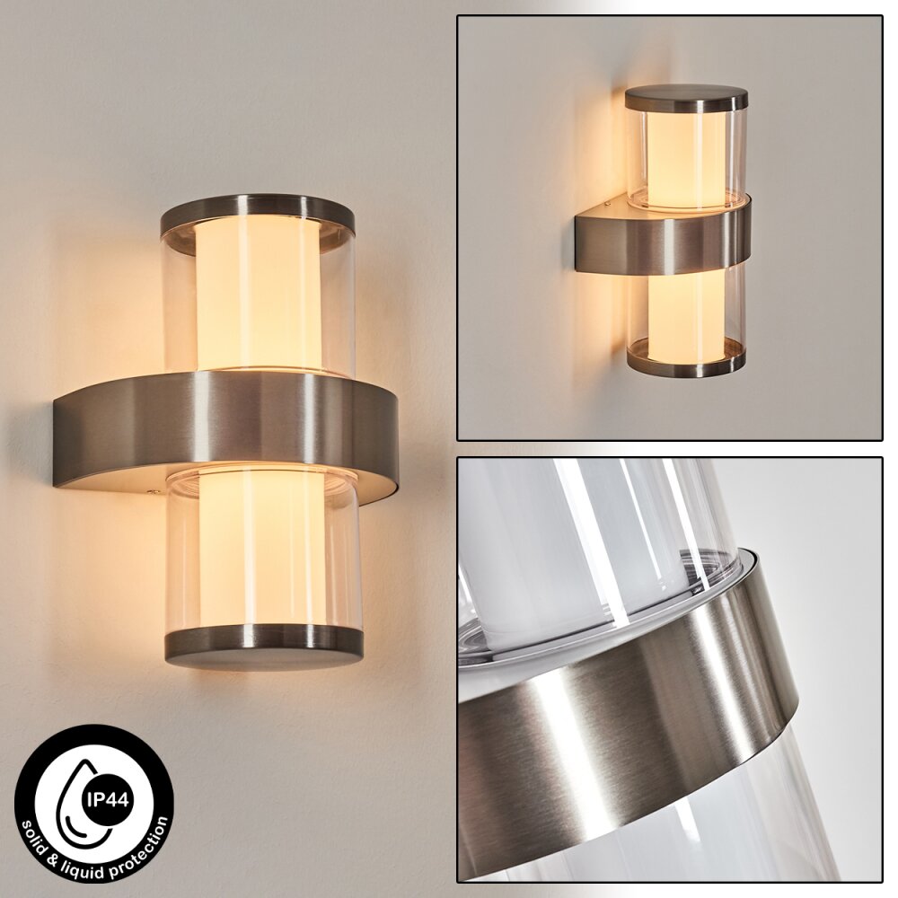 Blinneberg Luminaire extérieur, Lampe murale d´extérieur LED Nickel mat, 2 lumières main product photo