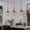 Gastor Suspension, Boule lumineuse, Suspension Ambre, Clair, 3 lumières