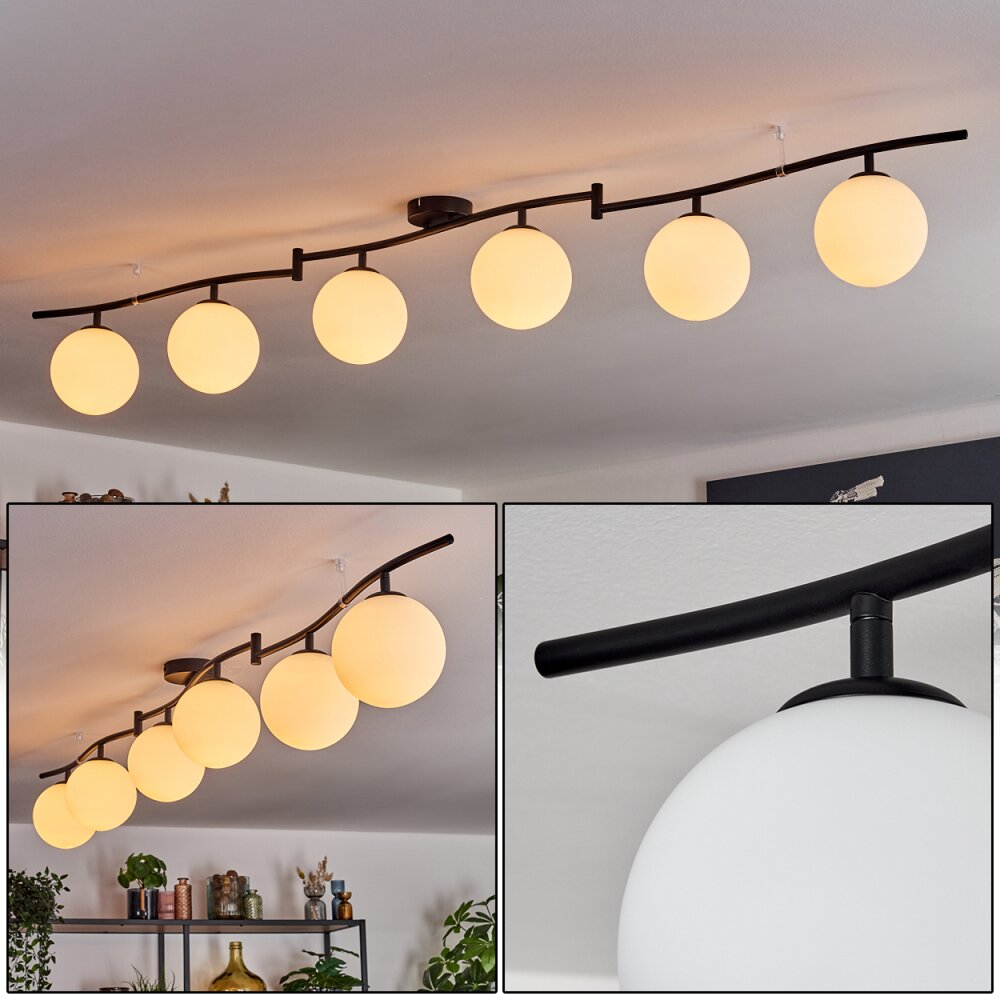 Gastor Plafonnier, Boule lumineuse Blanc, 6 lumières main product photo