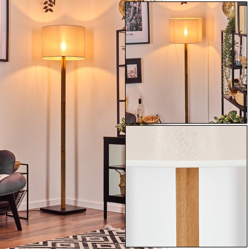 Bassagoda Lampadaire Écru, Noir, 1 lumière main product photo