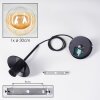 Gastor Suspension, Boule lumineuse, Suspension Ambre, Clair, 1 lumière