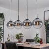Gastor Suspension, Boule lumineuse, Suspension Clair, Fumé, 4 lumières