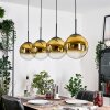 Gastor Suspension, Boule lumineuse, Suspension Or, Clair, 4 lumières