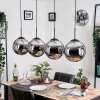 Gastor Suspension, Boule lumineuse, Suspension Chrome, Fumé, 4 lumières