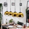 Gastor Suspension, Boule lumineuse, Suspension Or, Clair, 4 lumières