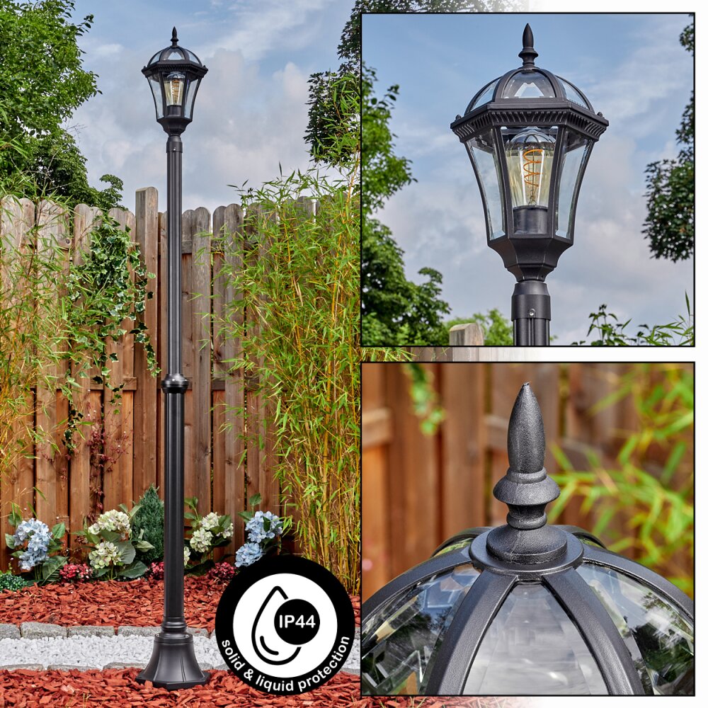 Lavajo Luminaire extérieur, Réverbère, Eclairage de chemin Noir, 1 lumière main product photo
