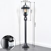 Lavajo Luminaire extérieur, Eclairage de chemin Noir, 1 lumière, Détecteur de mouvement