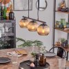 Koyoto Suspension, Boule lumineuse, Suspension Ambre, 3 lumières