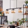 Koyoto Suspension, Boule lumineuse, Suspension Ambre, 3 lumières