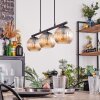 Koyoto Suspension, Boule lumineuse, Suspension Ambre, 3 lumières