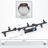 Gastor Plafonnier, Boule lumineuse Chrome, Fumé, 10 lumières