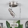 Gropptorp Plafonnier, Spot de plafond Nickel mat, 1 lumière