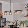 Koyoto Suspension, Boule lumineuse, Suspension Clair, Fumé, 4 lumières