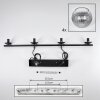 Koyoto Suspension, Boule lumineuse, Suspension Clair, Fumé, 4 lumières