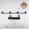 Koyoto Suspension, Boule lumineuse, Suspension Cuivré, 4 lumières