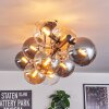 Gastor Plafonnier, Boule lumineuse Ambre, Clair, Fumé, 10 lumières