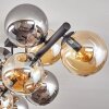 Gastor Plafonnier, Boule lumineuse Ambre, Fumé, 10 lumières