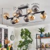 Gastor Plafonnier, Boule lumineuse Ambre, Fumé, 10 lumières