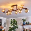 Gastor Plafonnier, Boule lumineuse Ambre, Clair, 10 lumières
