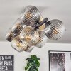 Koyoto Plafonnier, Boule lumineuse Ambre, Clair, Fumé, 10 lumières