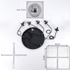 Gastor Suspension, Boule lumineuse, Suspension Fumé, 5 lumières