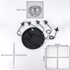 Gastor Suspension, Boule lumineuse, Suspension Clair, Fumé, 5 lumières