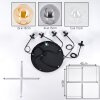 Gastor Suspension, Boule lumineuse, Suspension Ambre, Clair, Fumé, 5 lumières