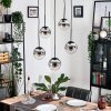 Gastor Suspension, Boule lumineuse, Suspension Chrome, Clair, Fumé, 5 lumières