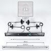 Gastor Suspension, Boule lumineuse, Suspension Clair, 4 lumières