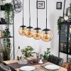 Gastor Suspension, Boule lumineuse, Suspension Ambre, 4 lumières