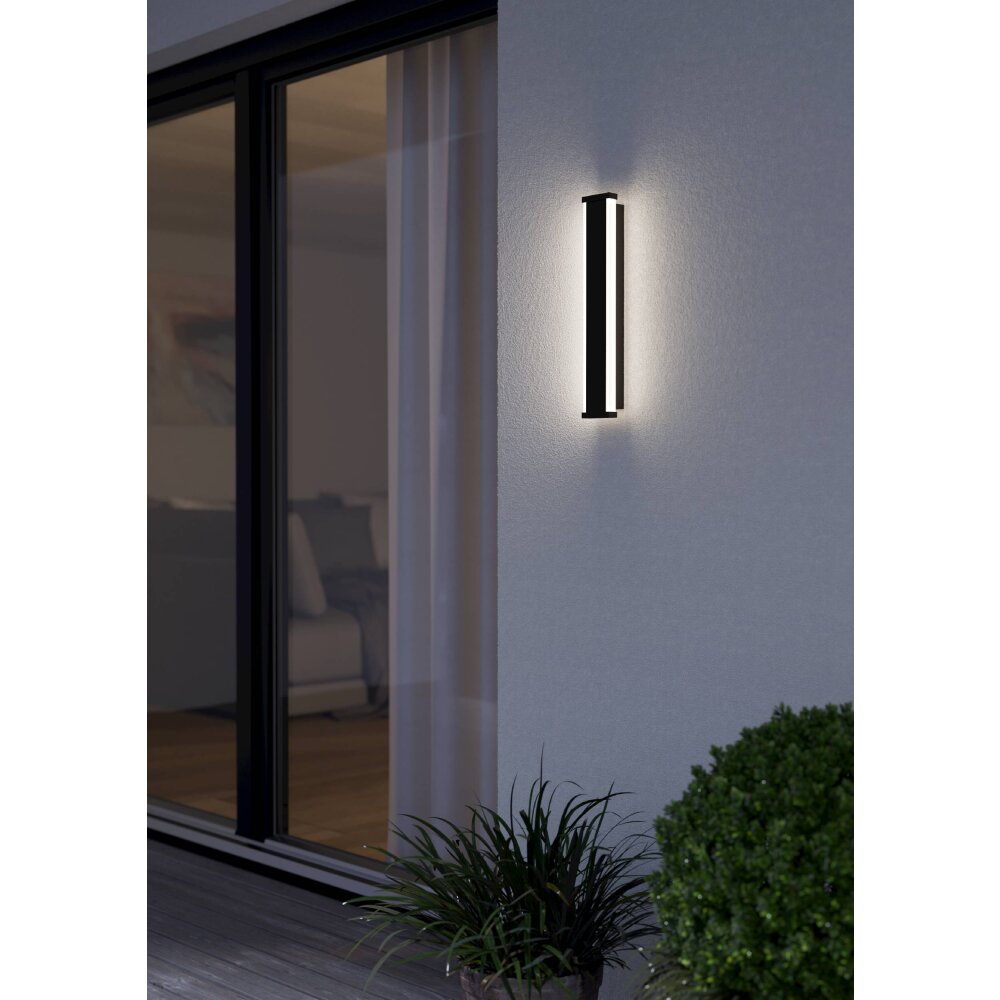 NEVIANO Lampe murale d´extérieur Luminaires Eglo LED Noir, 2 lumières main product photo