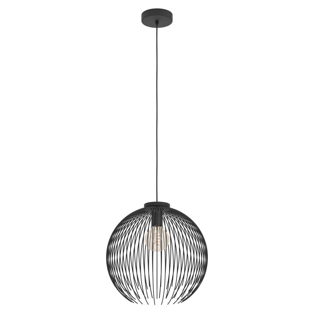 VENEZUELA Suspension Luminaires Eglo Noir, 1 lumière main product photo
