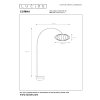 CORINA Lampadaire, Lampadaires arc Luminaires Lucide Beige, 1 lumière