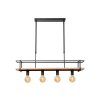 MILONGA Suspension Luminaires Lucide Noir, 4 lumières