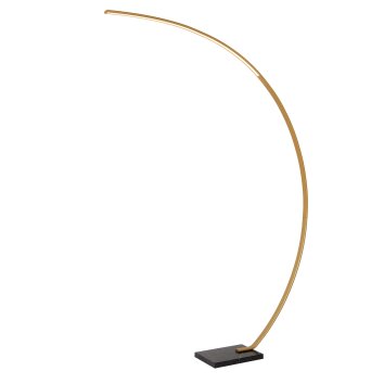 CURVE Lampadaire, Lampadaires arc Luminaires Lucide LED Noir, 1 lumière