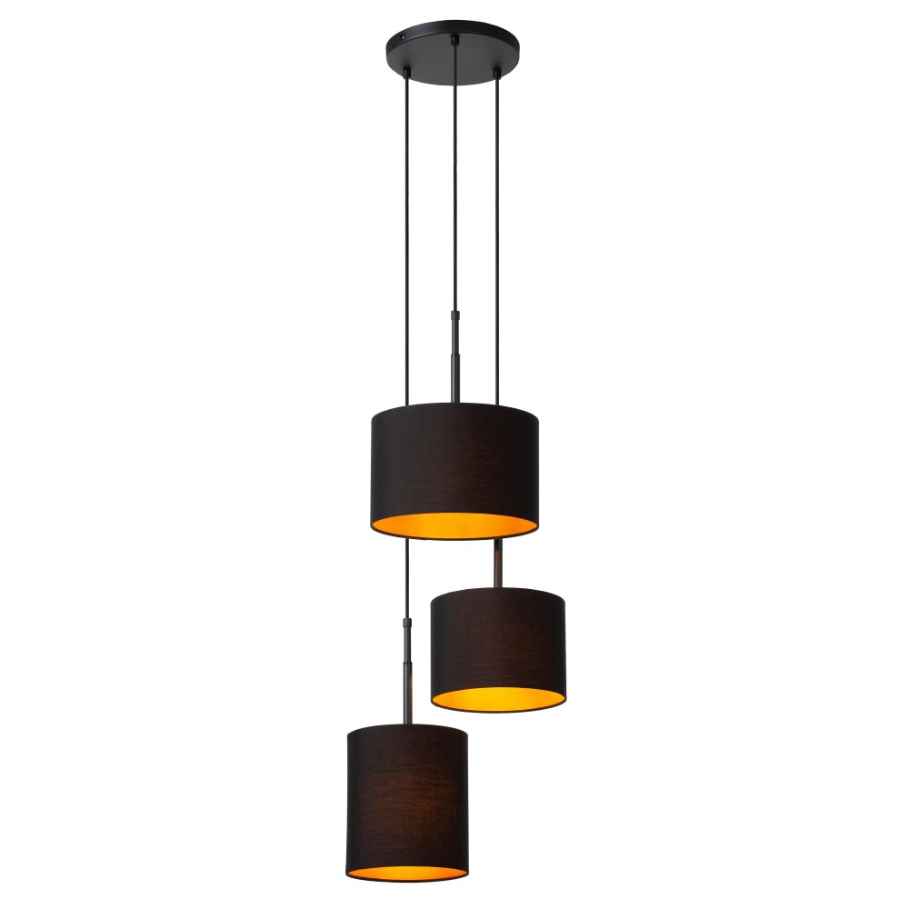 MAYA Suspension Luminaires Lucide Noir, 3 lumières main product photo