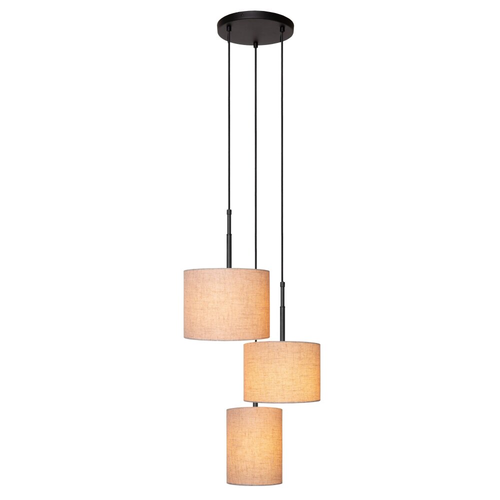 MAYA Suspension Luminaires Lucide Noir, 3 lumières main product photo