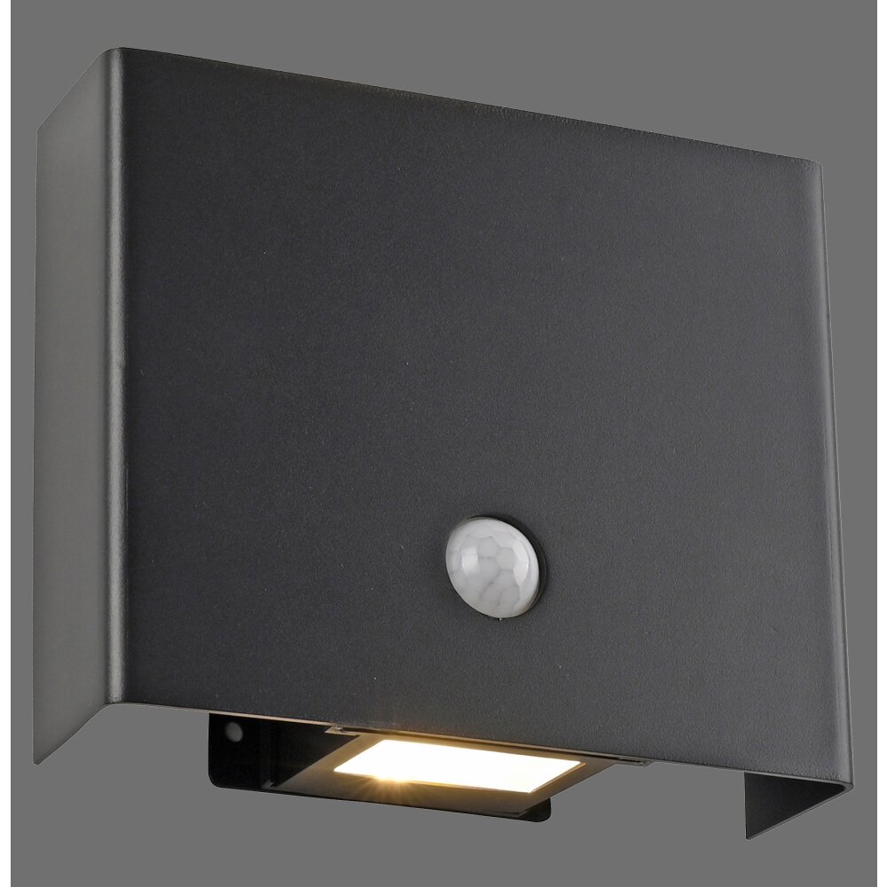 AMIN Applique murale Luminaires Leuchten Direkt LED Noir, 2 lumières, Détecteur de mouvement main product photo